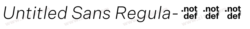 Untitled Sans Regula字体转换